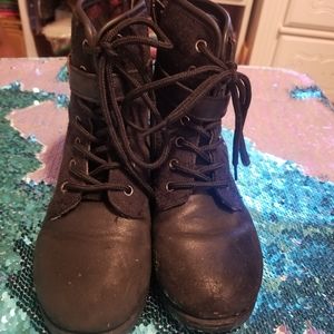 Girls Black Boots